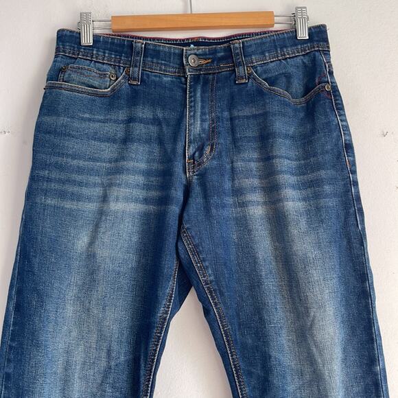 Nat Nast elastic waist comfort straight leg stretch denim jeans sz 30x32 - Picture 2 of 7